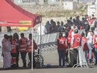 Recepción de inmigrantes al muelle valenciano provenientes del barco Aquarius