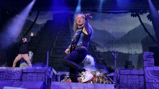 Un momento de la actuación de Iron Maiden