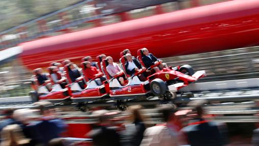 Red Force, durante la inauguración de Ferrari Land