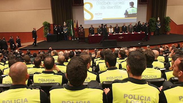 Agentes de la Policía Local en un acto del Cuerpo