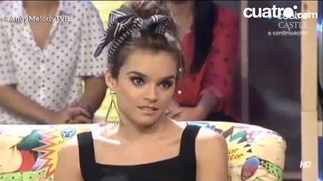 Melody en un momento de la entrevista en el programa «Todo va bien»