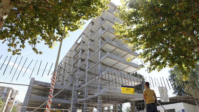 El edificio de la Normal, en obras