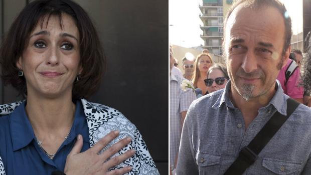Juana Rivas y su expareja,