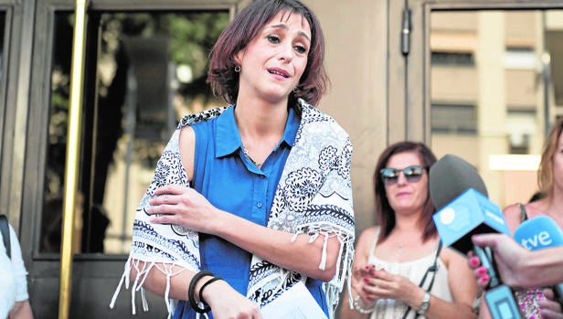 Juana Rivas en una de sus comparecencias en el Juzgado
