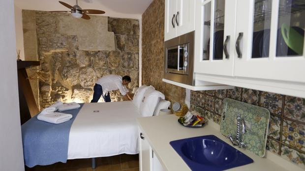 Interior de un apartamento turístico en la calle San Fernando