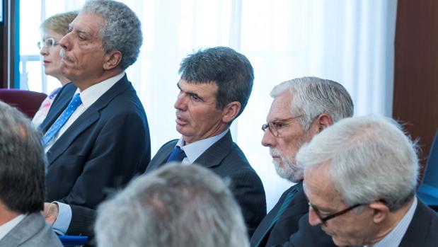 Cinco de los nueve peritos de la Intervención y expertos propuestos por las defensas en la sala del juicio