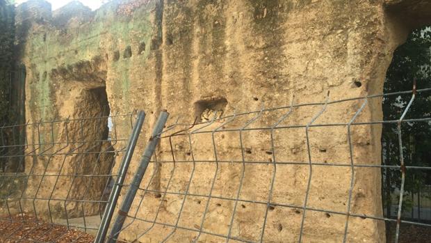 Estado actual de la muralla, en pleno Centro Histórico