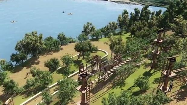 Recreación del parque multiaventura