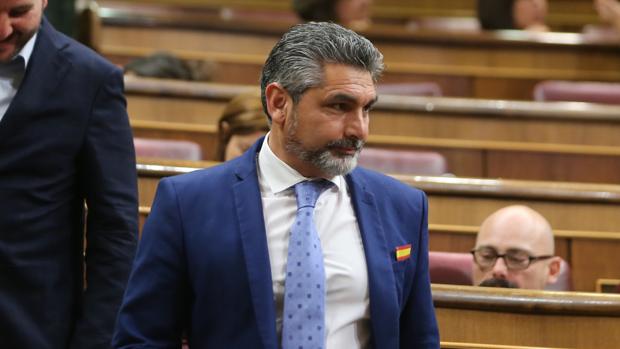 El parlamentario por Huelva, Juan José Cortés, en el Congreso de los Diputados