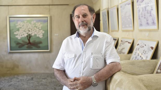 Evaristo Guerra, en la Casa Fuerte Bezmiliana de Rincón de la Victoria