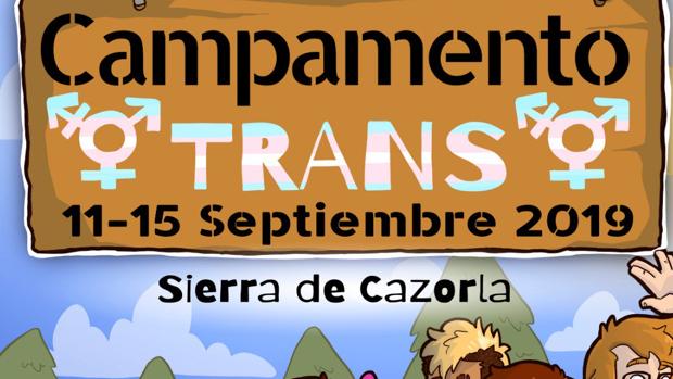 Cartel anunciador del campamento