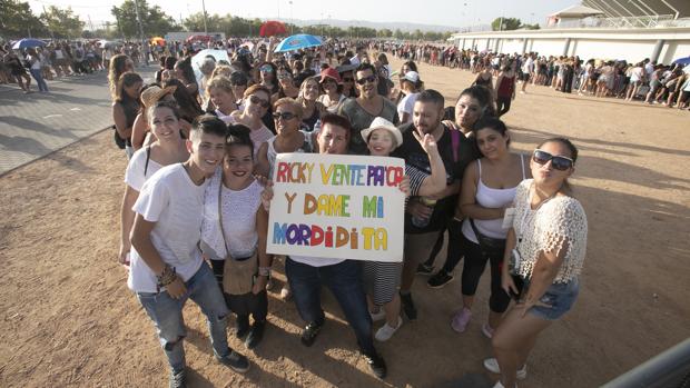 Fans de Ricky Martin, el día del concierto en Córdoba