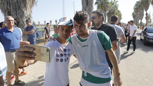 El capitán del Córdoba CF, Javi Flores