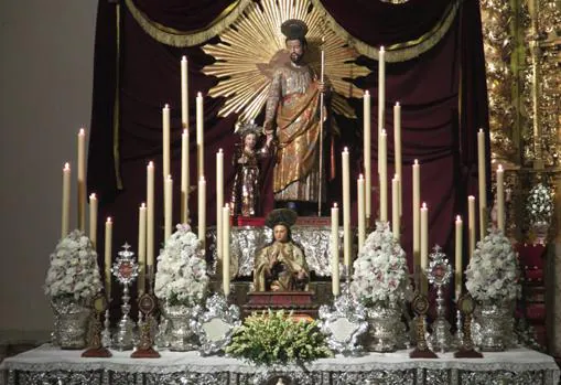 Altar a San José en el convento de Santa Ana