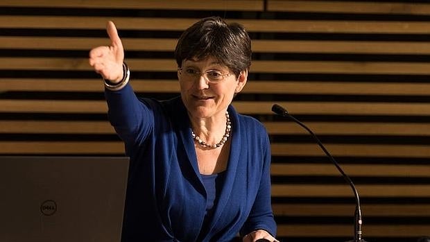 Sneška Quaedvlieg-Mihailovic, durante uno de los debates del congreso de Europa Nostra en Madrid
