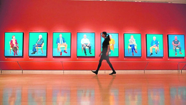 Los retratos de Hockney en la Royal Academy