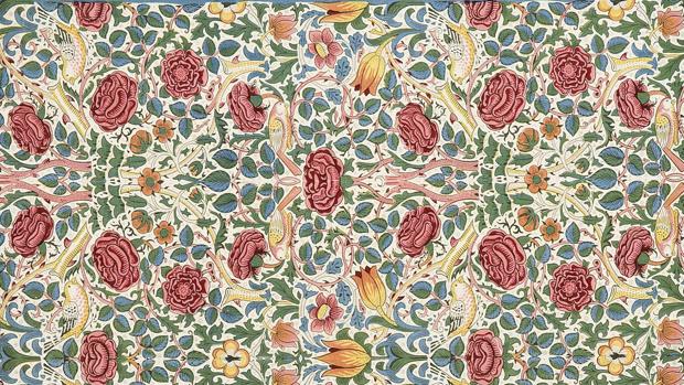 Tejido «Rose» de William Morris para Morris & Co.
