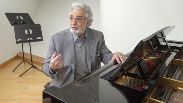 Plácido Domingo, en su camerino