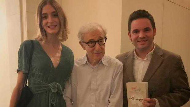 Los mallorquines Gost y Carrió en su encuentro con el cineasta Woody Allen