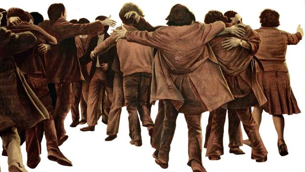 «El abrazo» (1976), de Juan Genovés