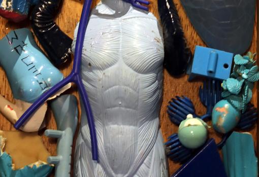 Detalle de «Corazón monstruoso. Azul»