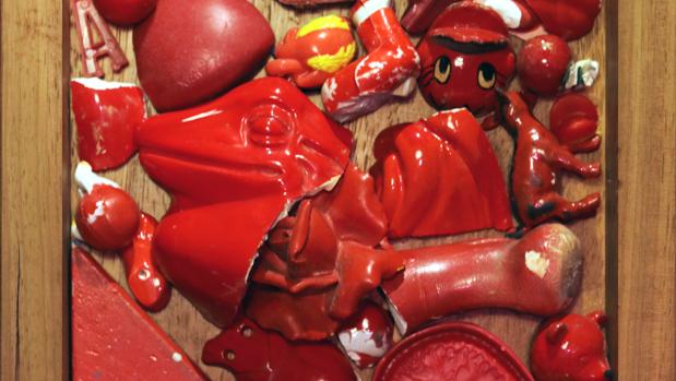 Detalle de «Corazón monstruoso. Rojo»