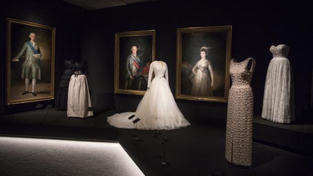 Detalle del montaje de la muestra en el Thyssen