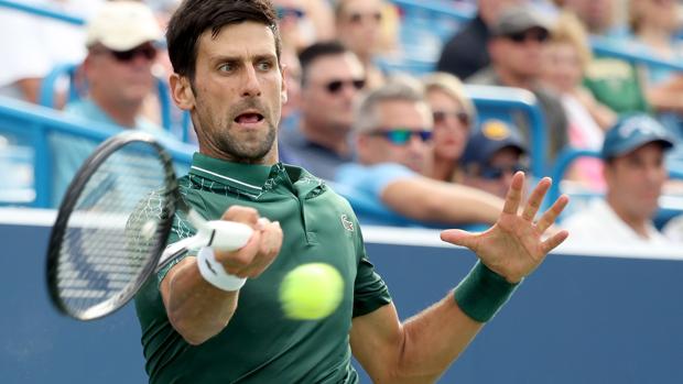 Novak Djokovic durante su último partido