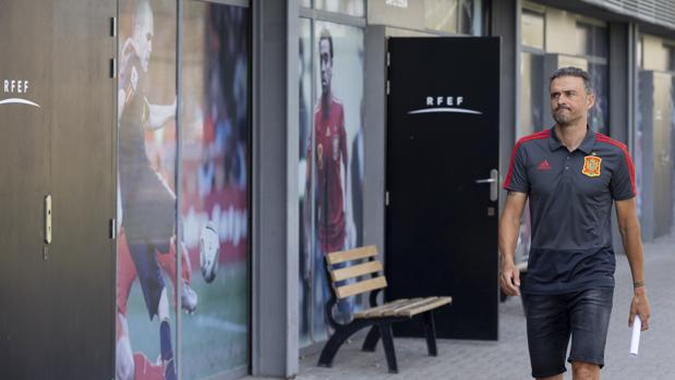 Luis Enrique, en Las Rozas