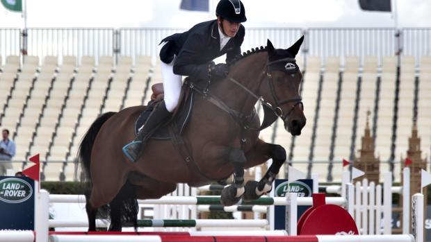 Gonzalo Añón Suárez, durante el Campeonato de España de Saltos absoluto de 2015, que se celebró en Pineda
