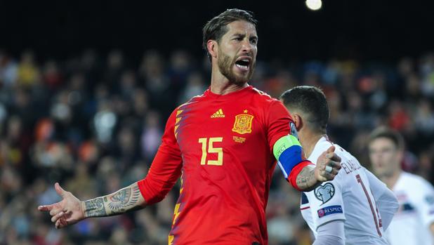Sergio Ramos, ante Noruega