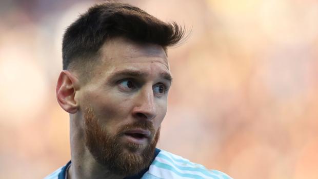 Lionel Messi en el partido ante Chile