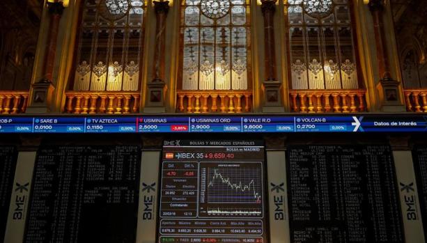 Pantalla de la Bolsa