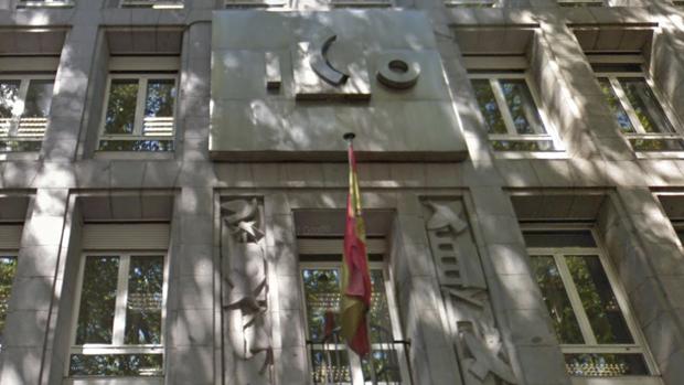 Detalle de la fachada de la madrileña sede del ICO
