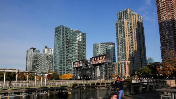 Vista de Gantry Plaza State Park, en Long Island (Queens)