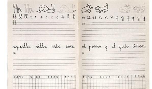 Cuaderno de escritura de Rubio