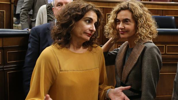 María Jesús Montero, ministra de Hacienda, durante el Pleno de hoy