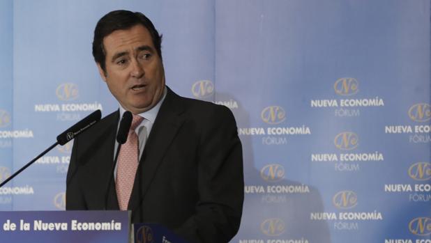 El presidente de la CEOE, Antonio Garamendi