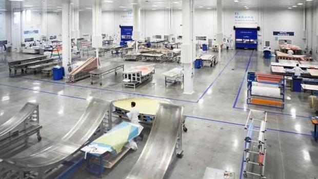 Instalaciones de la empresa aeronáutica andaluza Sofitec en Carmona