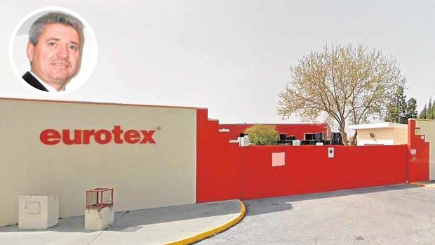 Fábrica de Pinturas Eurotex en El Viso del Alcor (Sevilla) y Cándido Rubio, funador del grupo empresarial