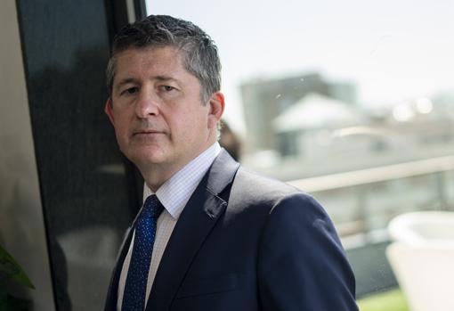 Jeremy Cunningham, director de Inversiones de Capital Group, durante la entrevista con ABC
