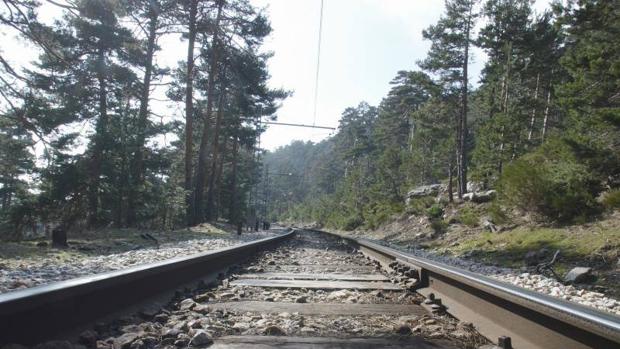 Raíles del tren turístico Cercedilla - Puerto de Cotos