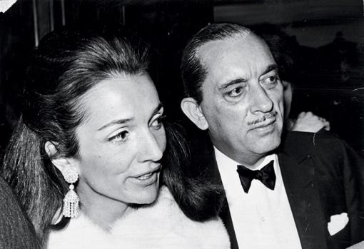 Con su segundo marido, Stanislas Radziwill