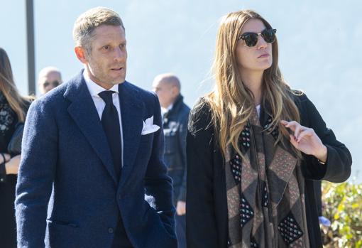 Lapo Elkann con su ex, Bianca Brandolini