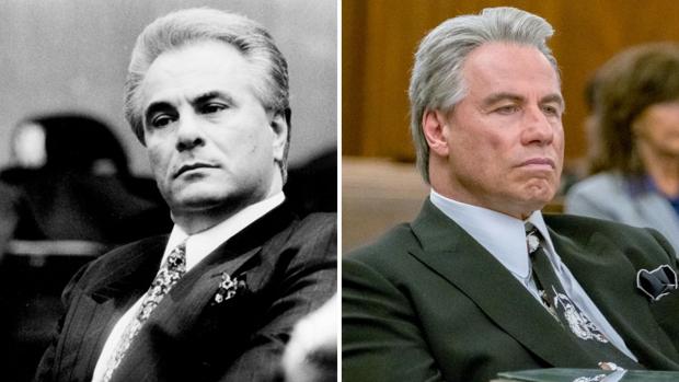 John Travolta comparado con una imagen de archivo que ha fusionado Hollywood Reporter