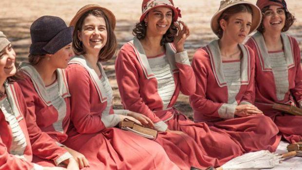 Las jóvenes actrices de «La otra mirada»