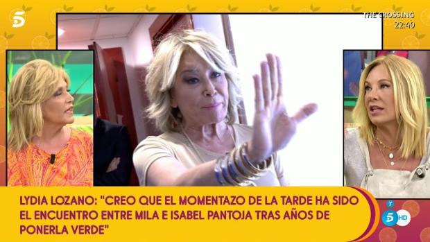 Lydia Lozano, Mila Ximénez y Belén Ro, este lunes en «Sálvame»