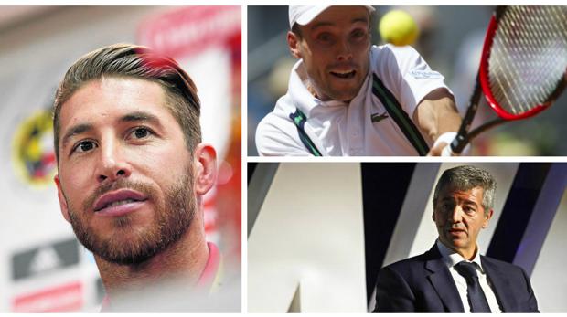 Sergio Ramos, Roberto Bautista y Miguel Ángel Gil