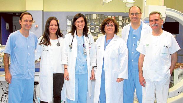 F. Javier Molano, Mª José Romero, Cristina Navarro, Dolores García, Ricardo Pavón y Cristóbal Rodríguez