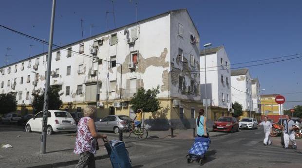 Bloques de pisos de la barriada de Los Pajaritos